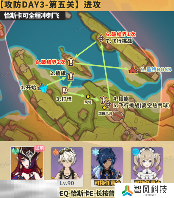 原神荣花竞捷之争第五关怎么做 荣花演武阵容推荐