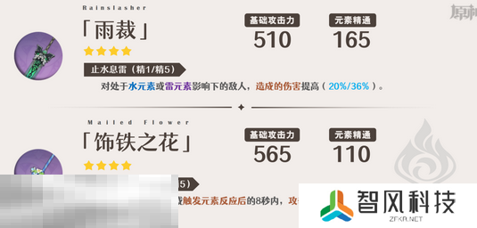 原神嘉明武器带什么 原神嘉明武器推荐
