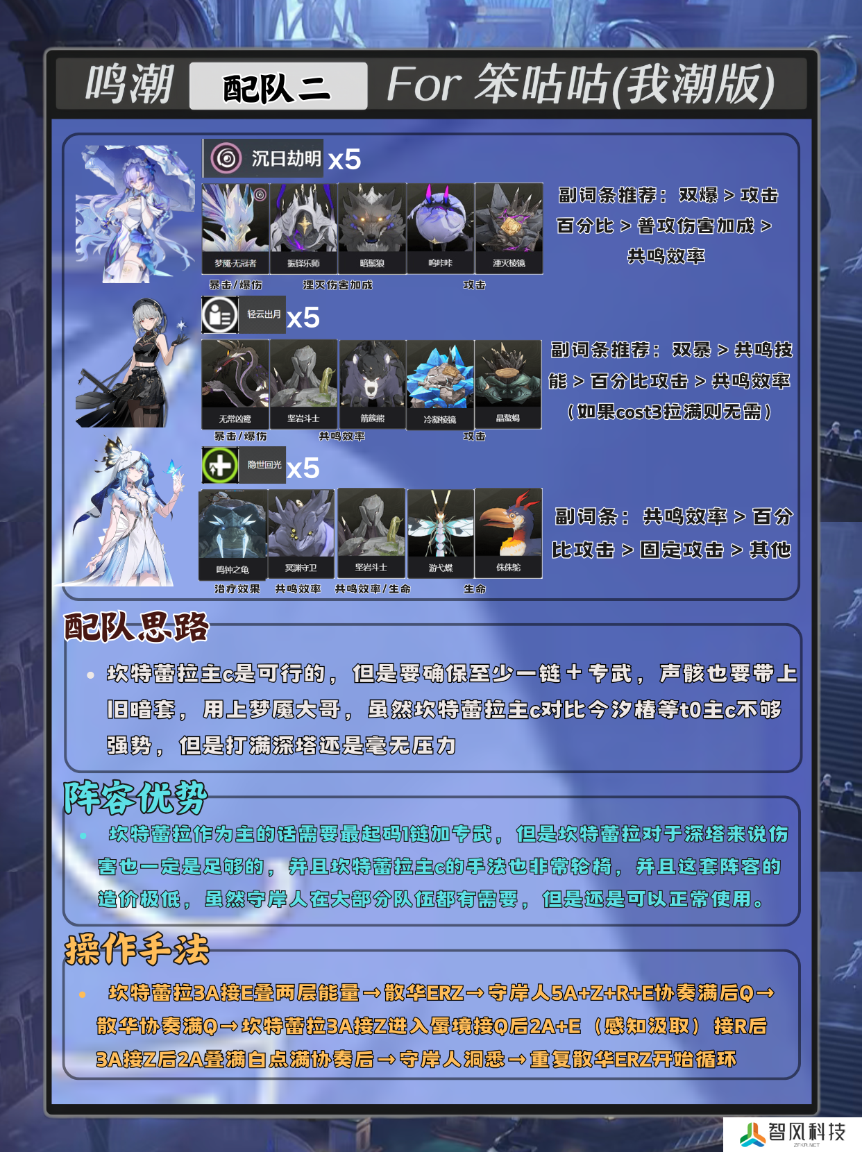鸣潮坎特蕾拉配队攻略